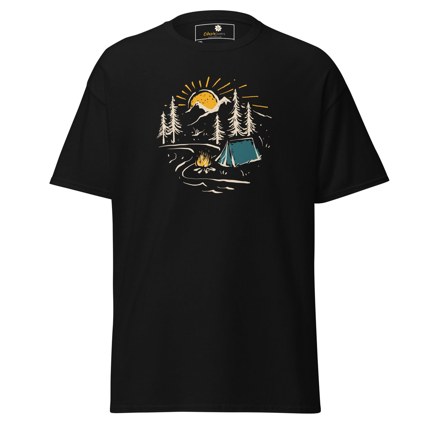 Unisex classic t-shirt - ADVENTURE CAMPFIRE CIRCLE - BIG