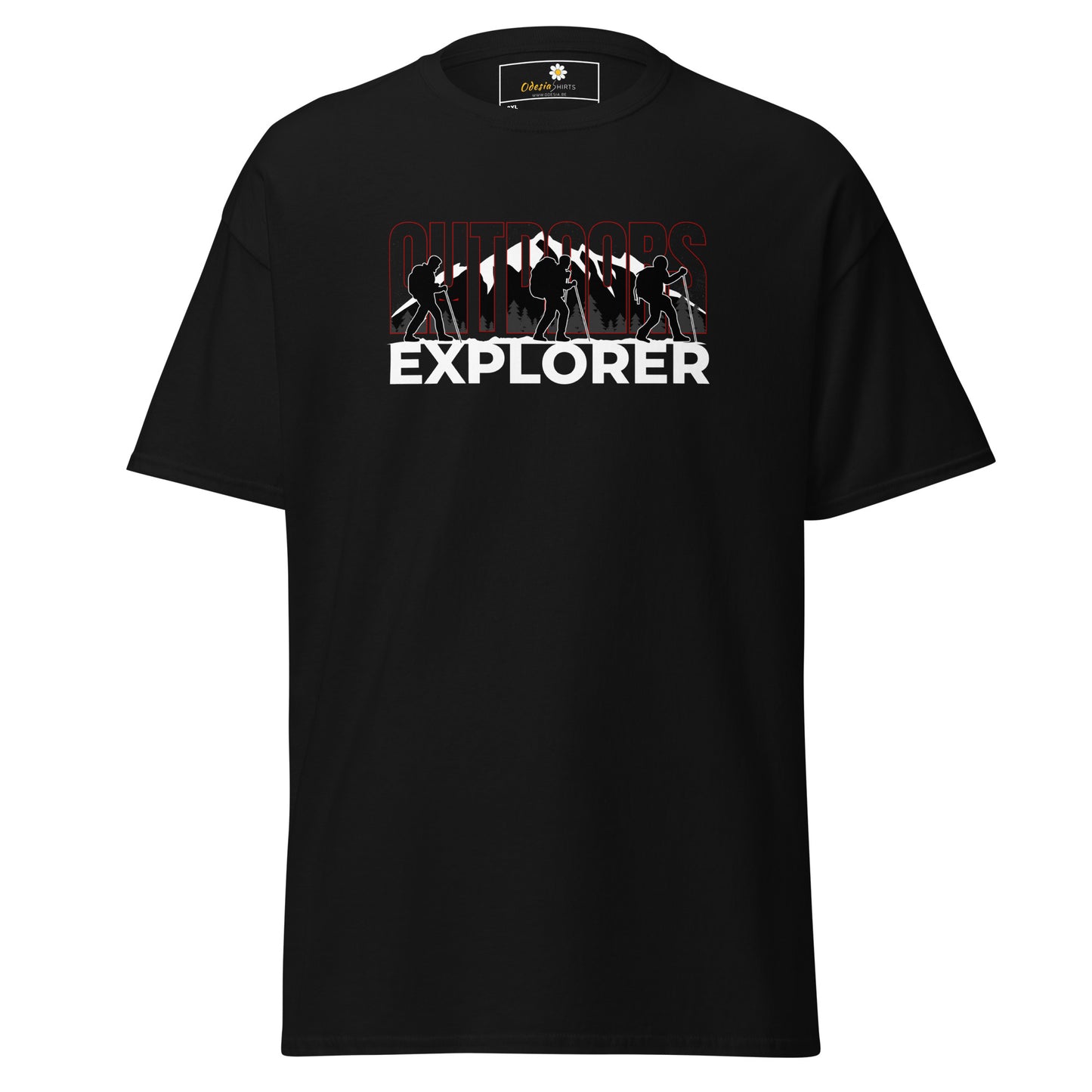 Unisex classic t-shirt - ADVENTURE OUTDOORS EXPLORER - BIG
