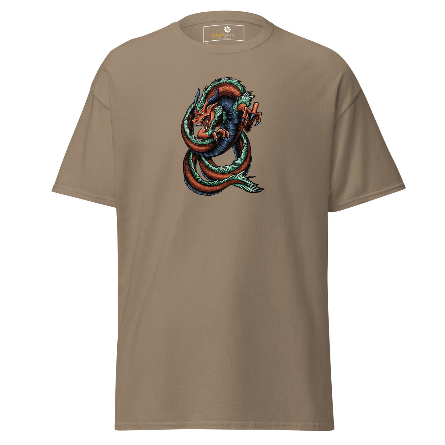 Unisex classic tee - MYSTIC RED GREEN DRAGON - REGULAR