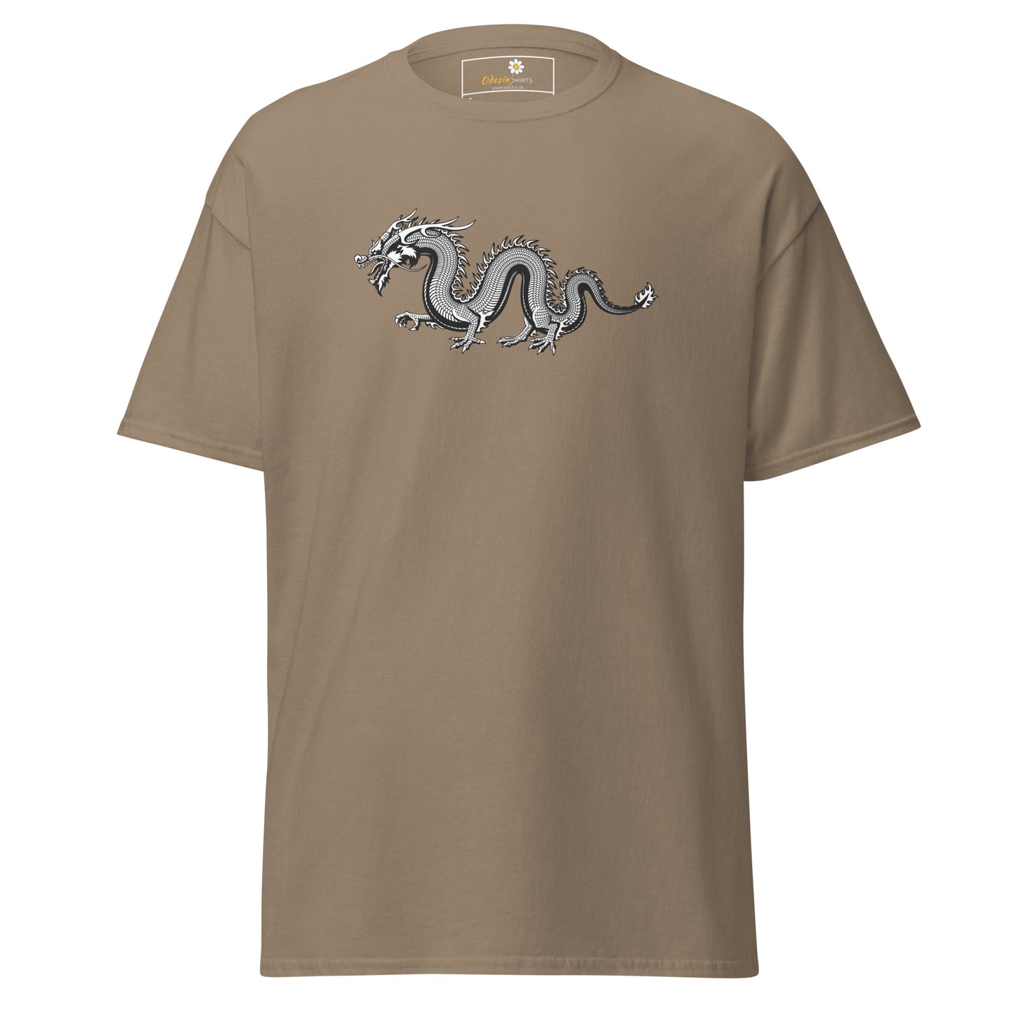 T-shirt classique unisexe - DRAGON GRIS MYSTIQUE - RÉGULIER