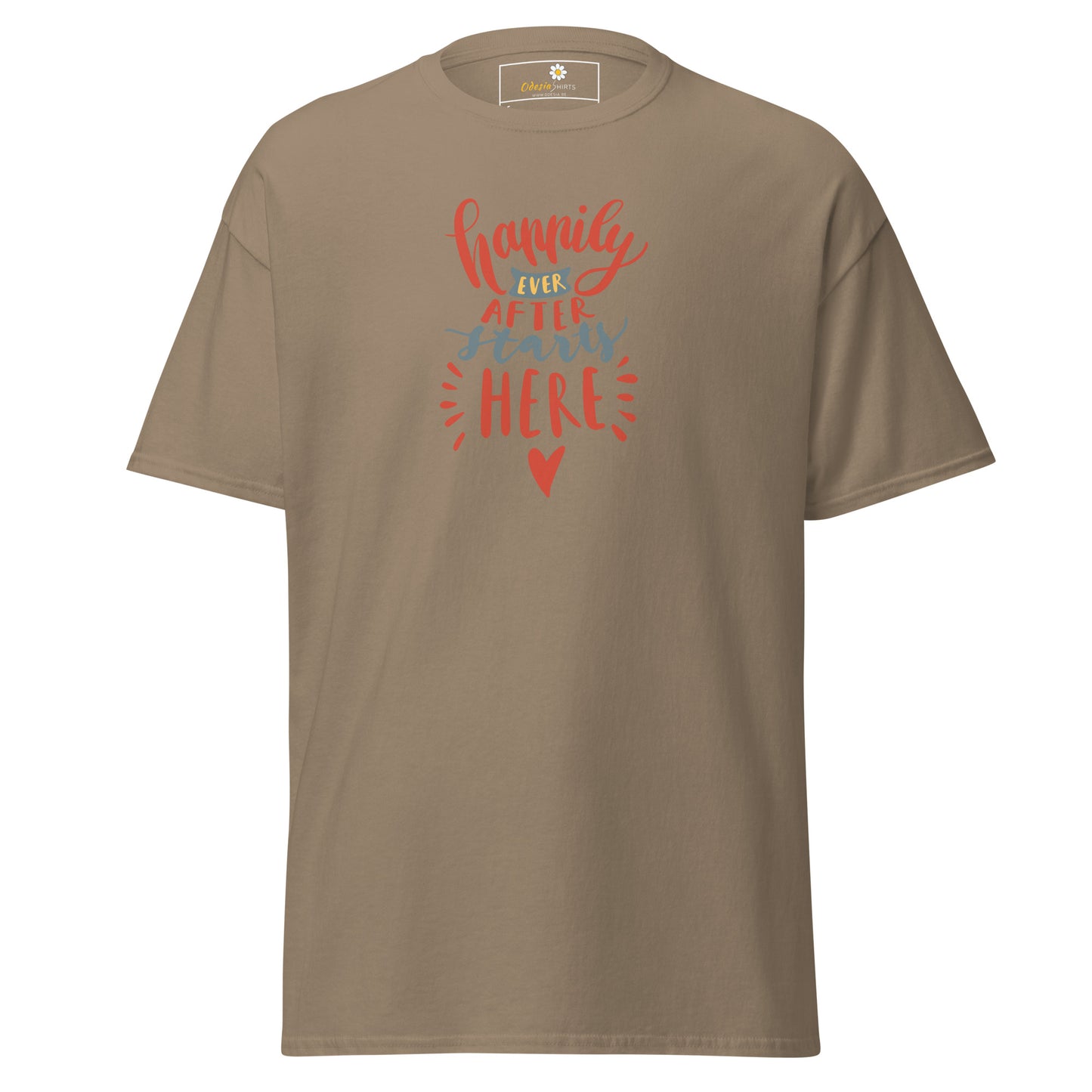 Unisex classic t-shirt - TEXT HAPPILY EVER AFTER - REGULAR