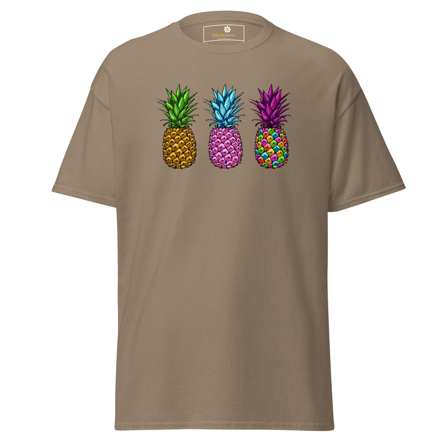 Unisex classic t-shirt - ORGANIC FRUIT PINEAPPLE COLORS - REGULAR