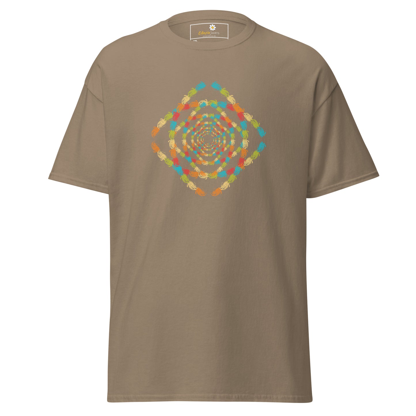 Unisex classic t-shirt - ABSTRACT SQUARE TUNNEL - BIG