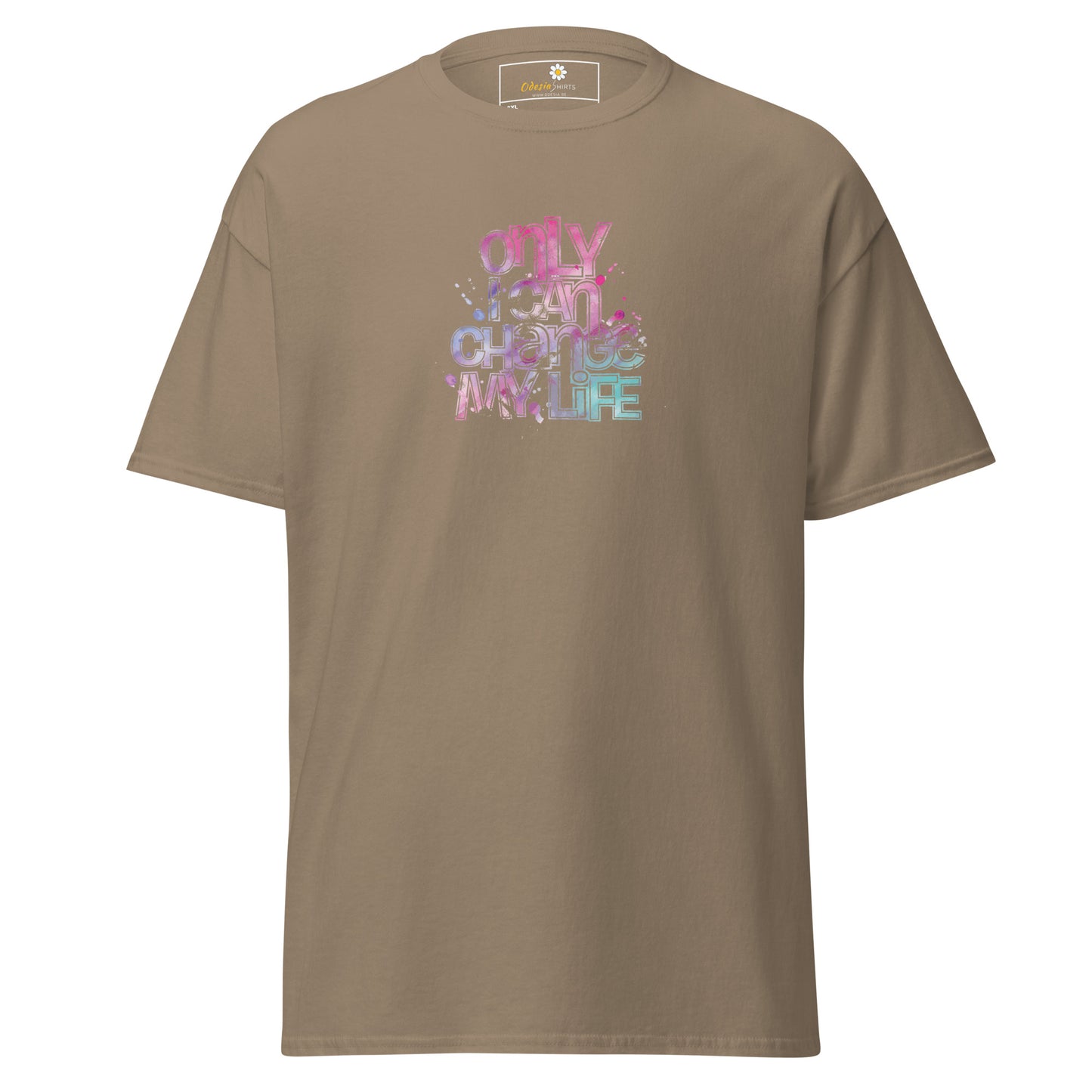Heren klassiek t-shirt - TEKST ALLEEN KAN IK VERANDEREN - GROOT