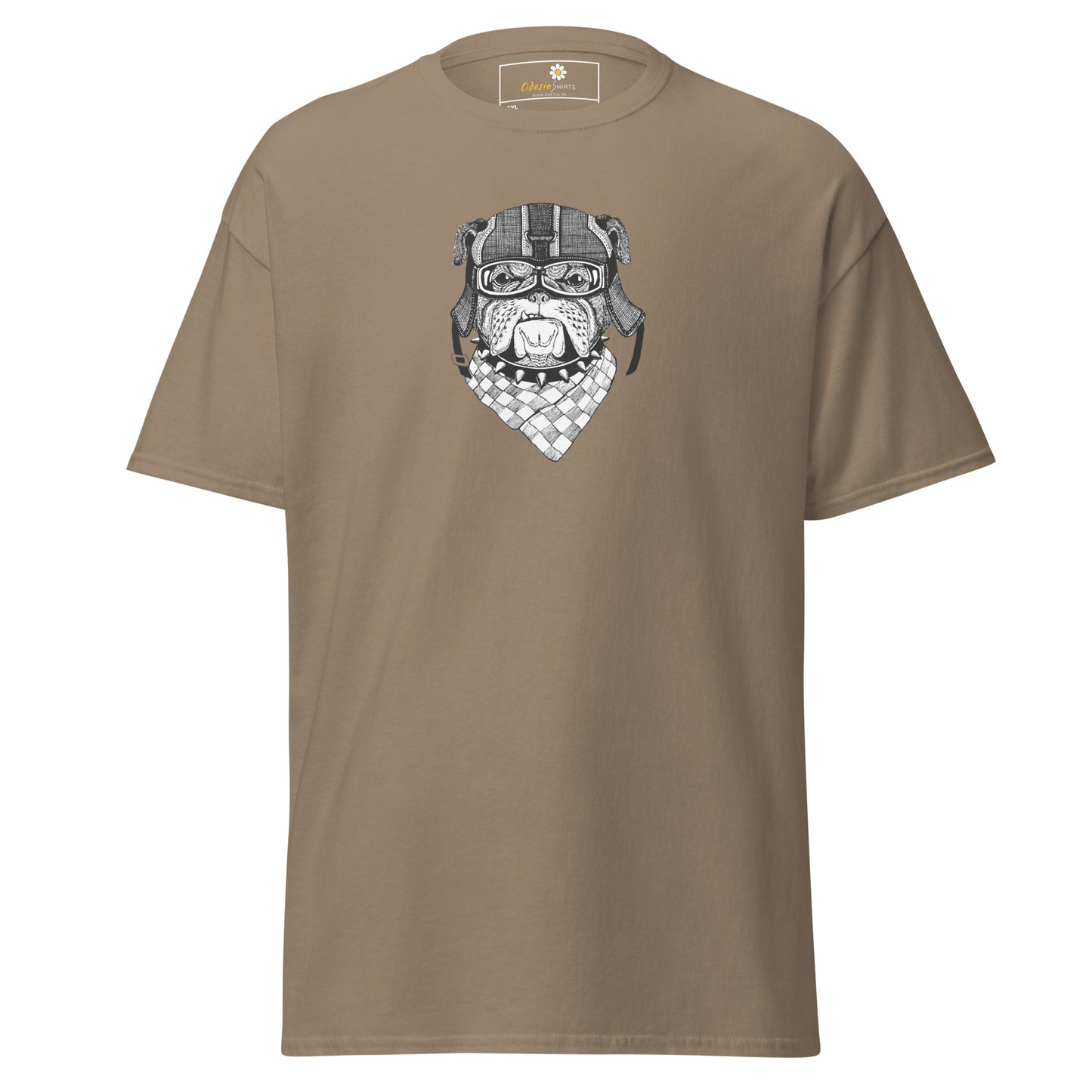 Unisex classic t-shirt - ANIMALS DOG HEAD BANDANA - BIG