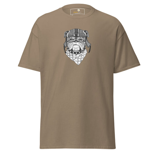 T-shirt classique unisexe - ANIMAUX TÊTE DE CHIEN BANDANA - GRAND