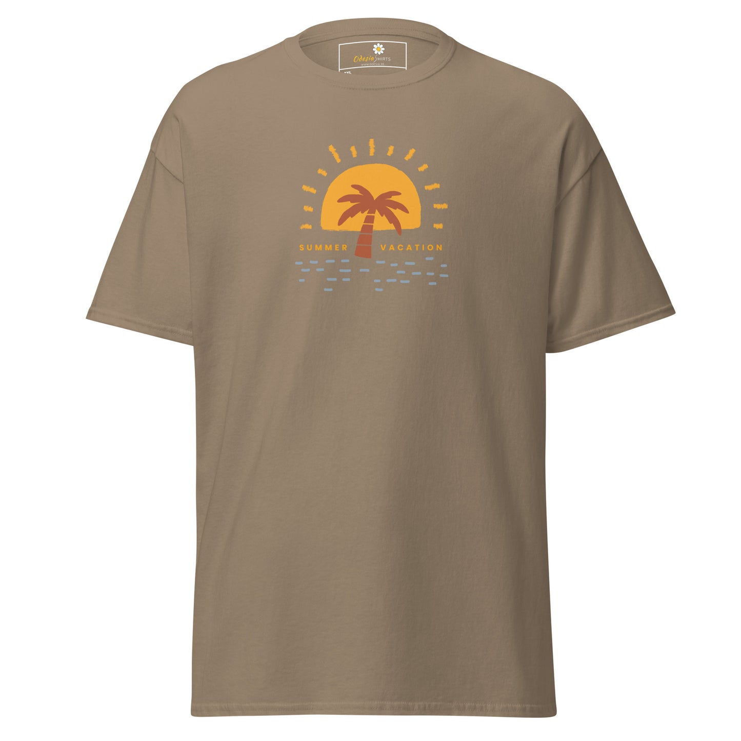 Heren klassiek t-shirt - ZOMERVAKANTIE - GROOT