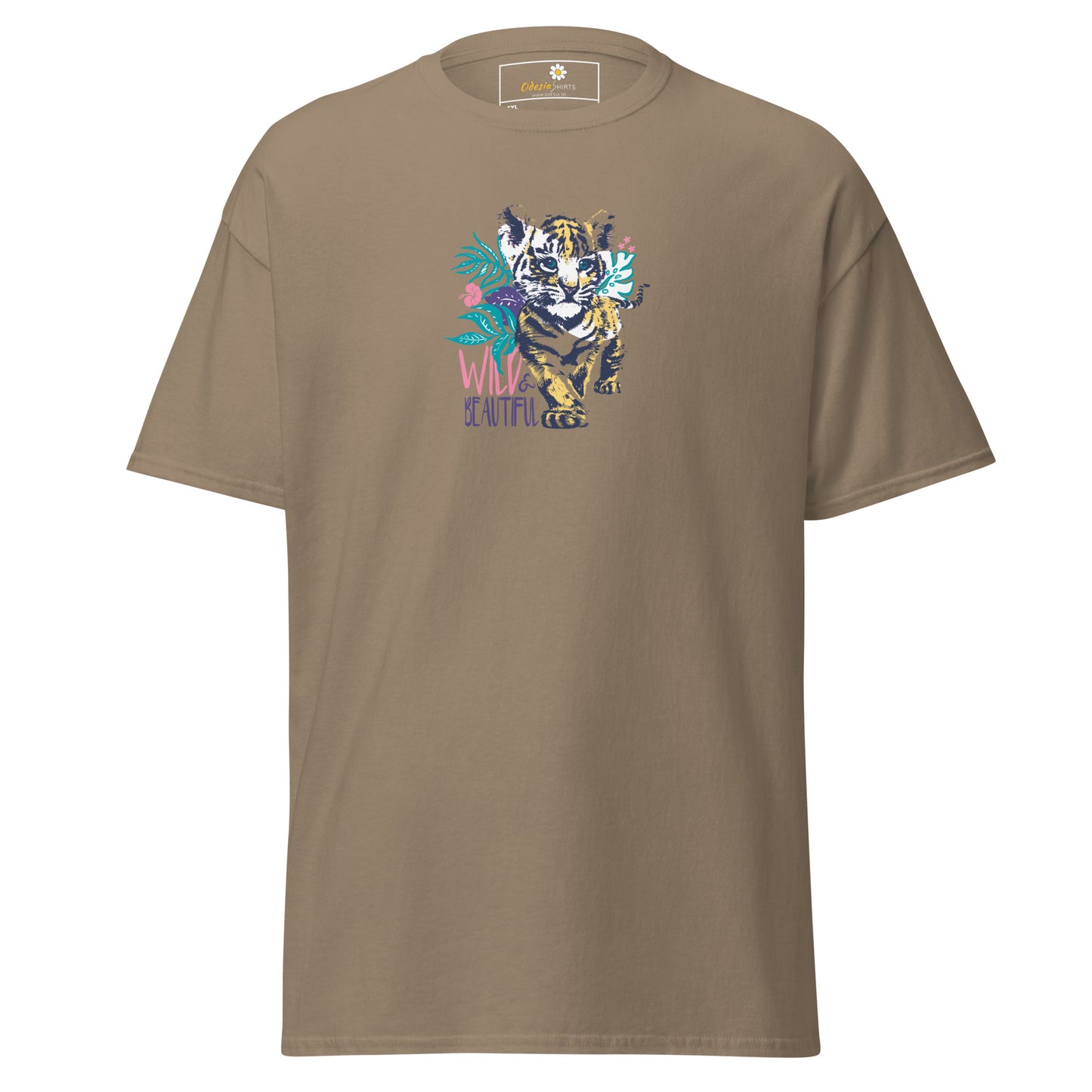 Heren klassiek t-shirt - WILDLIFE AND BEAUTIFUL - GROOT