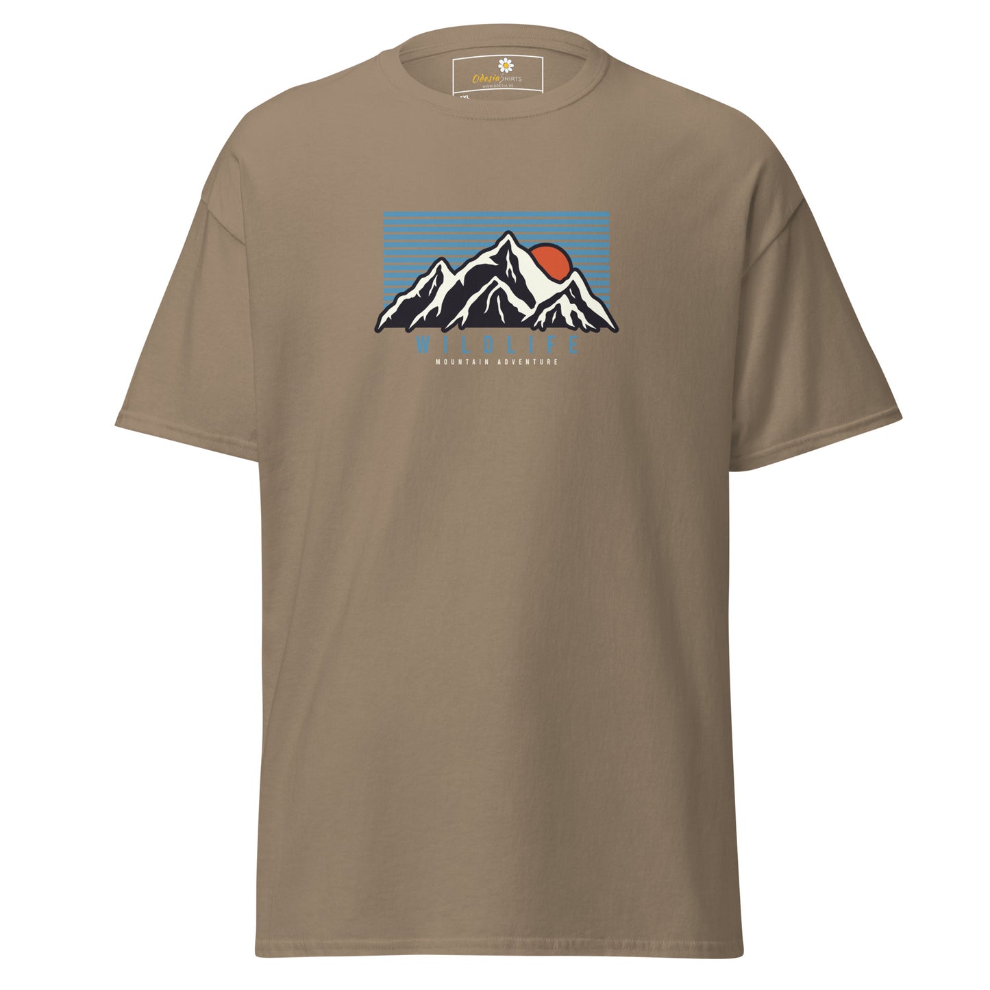 Unisex classic t-shirt - ADVENTURE MOUNTAIN SUNSET - BIG