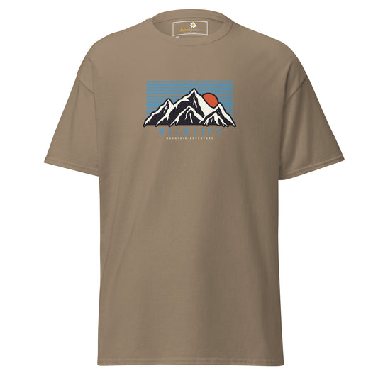 Unisex classic t-shirt - ADVENTURE MOUNTAIN SUNSET - BIG