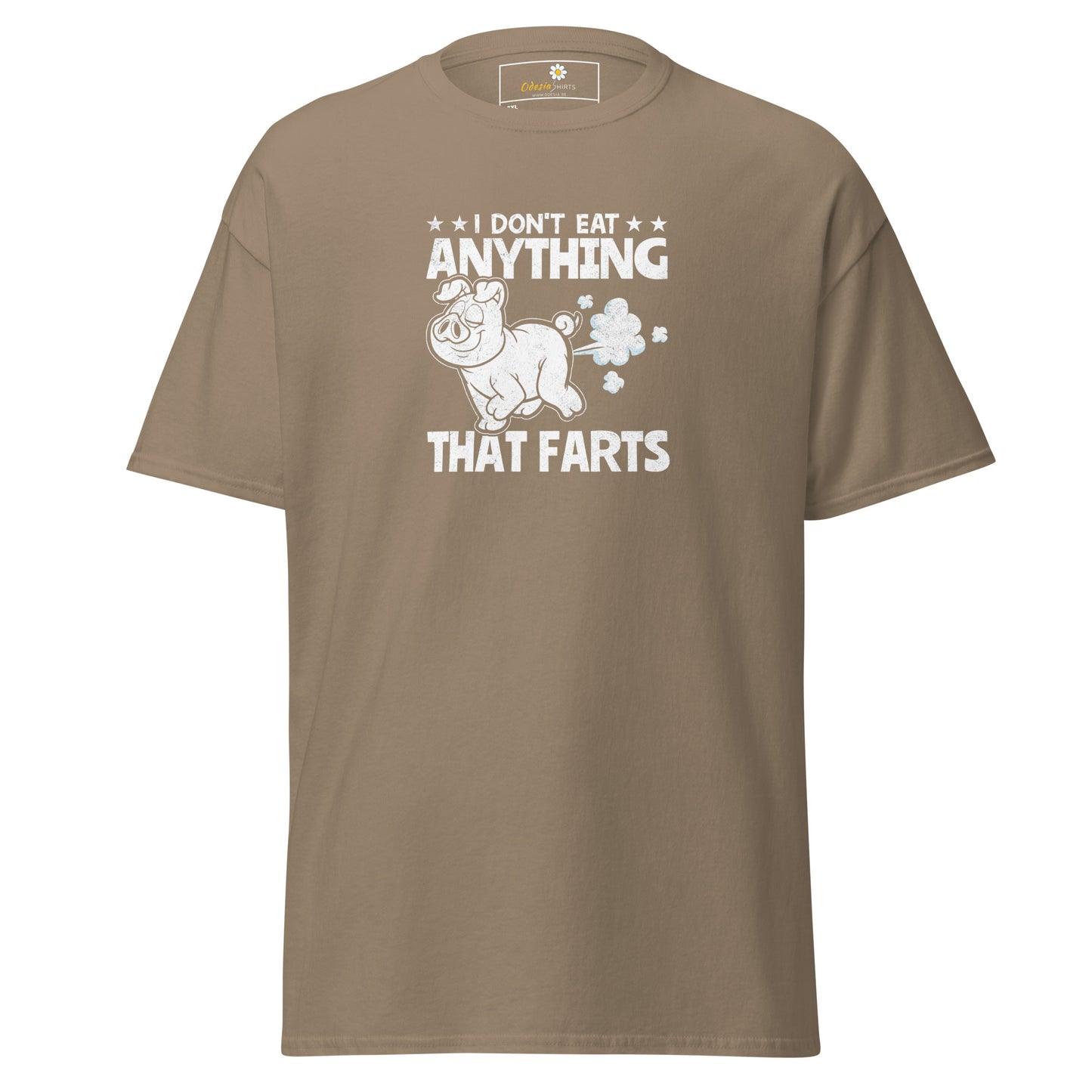 Unisex classic t-shirt - VEGAN FUN I DONT EAT ANYTHING THAT FART - BIG