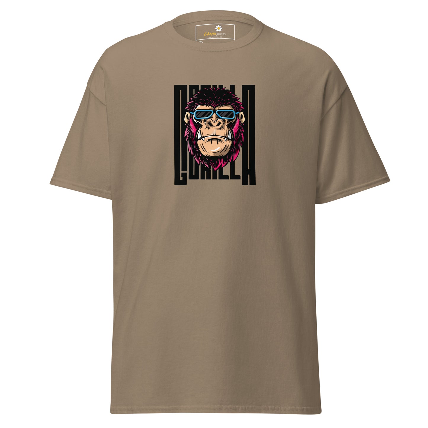 Klassiek heren t-shirt - WILDLIFE GORILLA FUN - GROOT