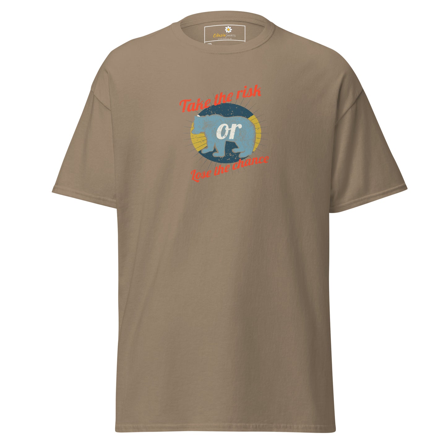 Unisex classic t-shirt - ADVENTURE TAKE THE RISK LOSE CHANCE - BIG