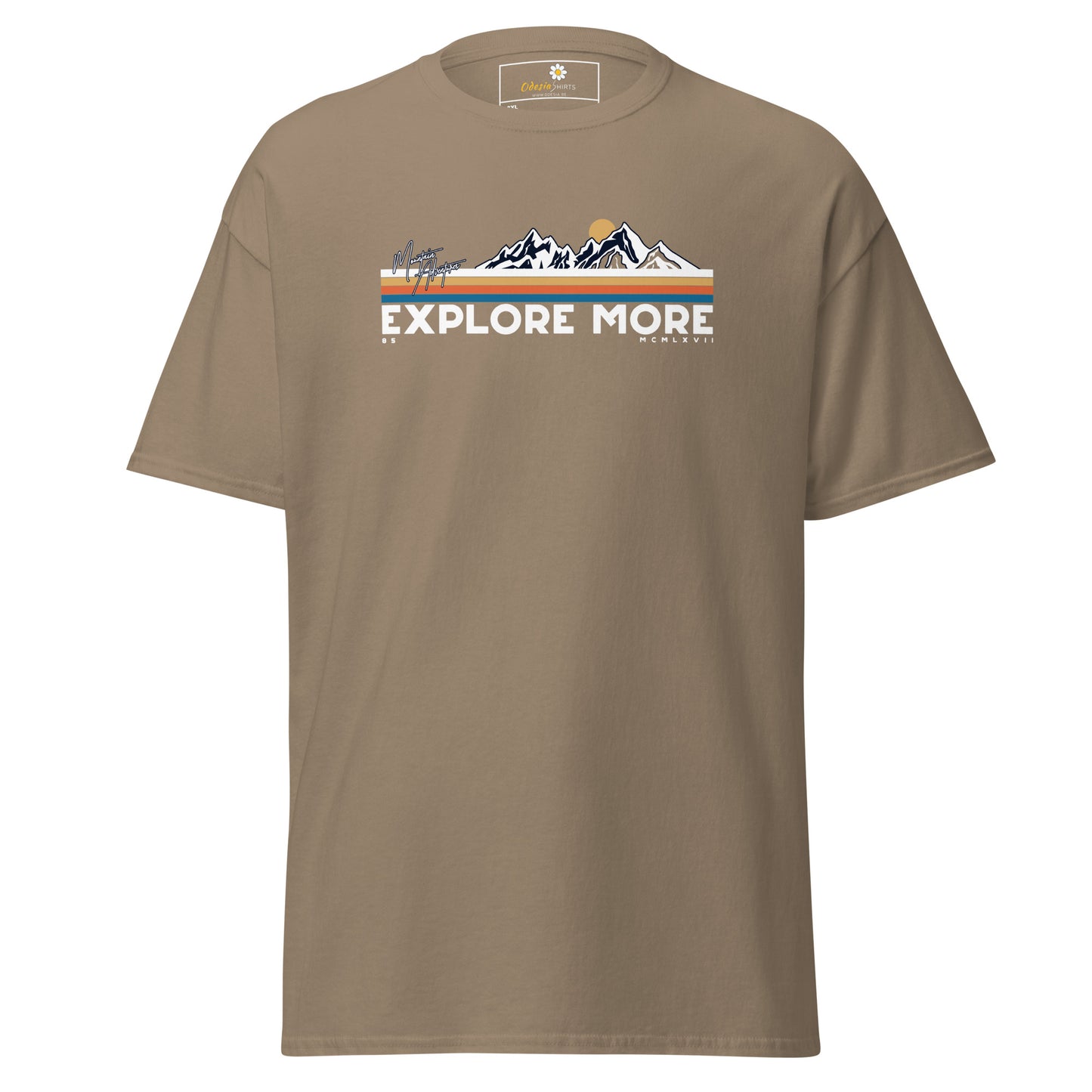 Unisex classic t-shirt - ADVENTURE EXPLORE MORE - BIG