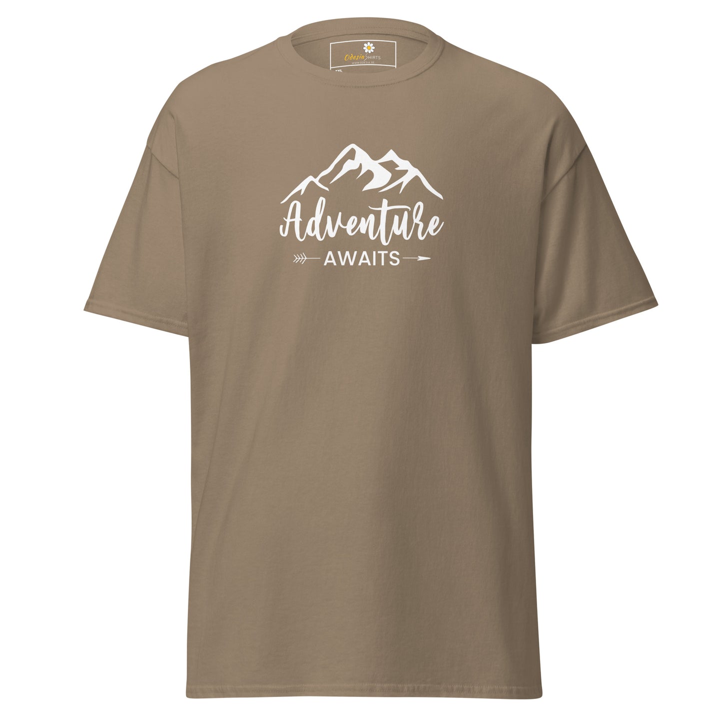 Unisex classic t-shirt - ADVENTURE NATURE AWAITS - BIG