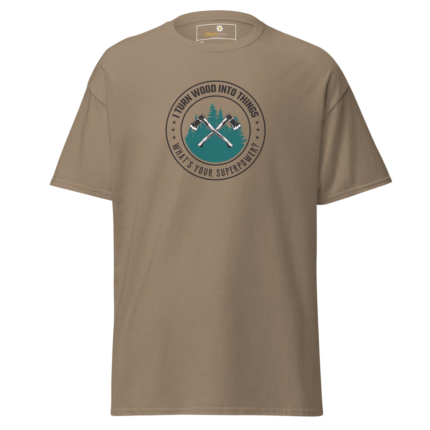 Unisex classic t-shirt - SKILLS TURN WOOD INTO SUPERPOWER - BIG