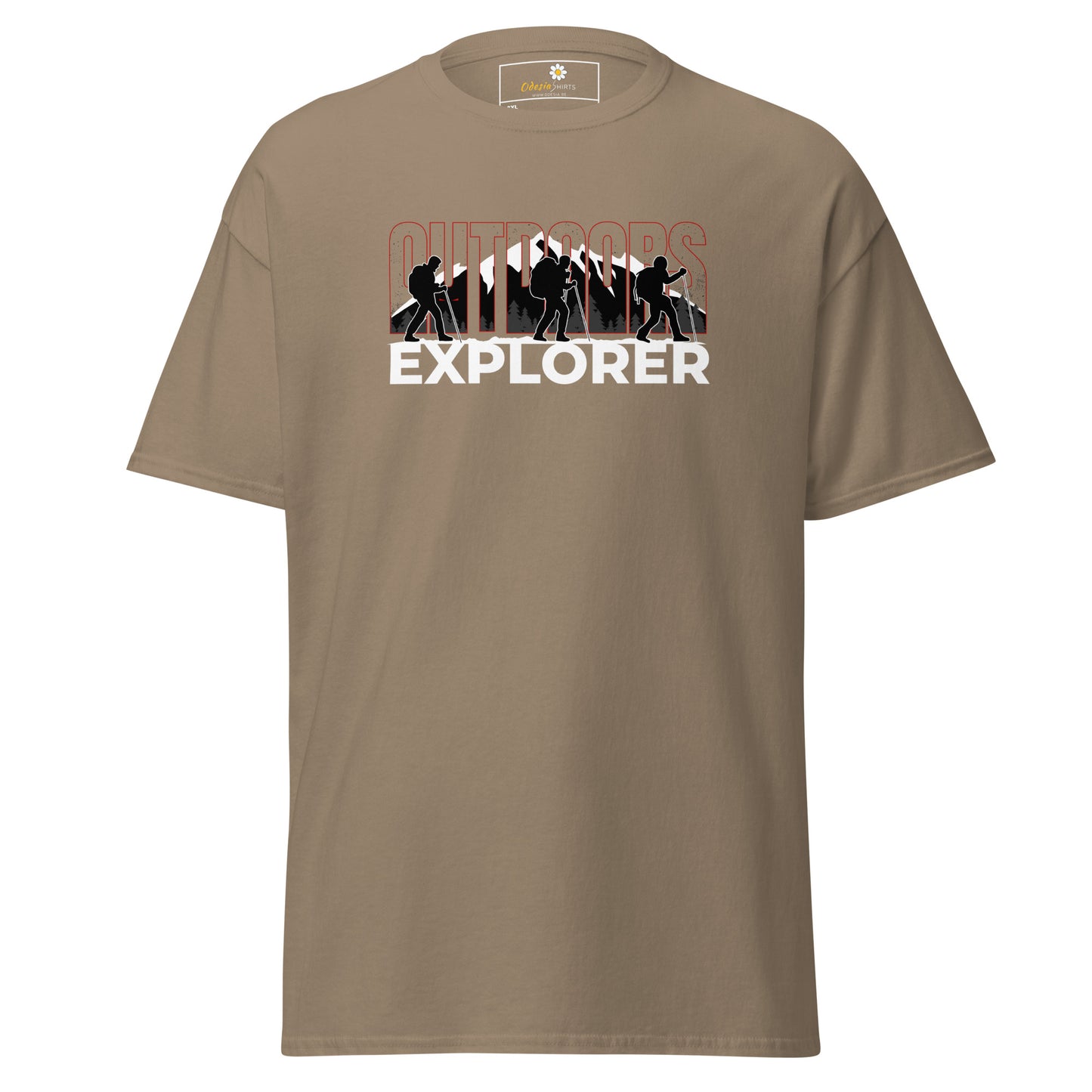 Unisex classic t-shirt - ADVENTURE OUTDOORS EXPLORER - BIG