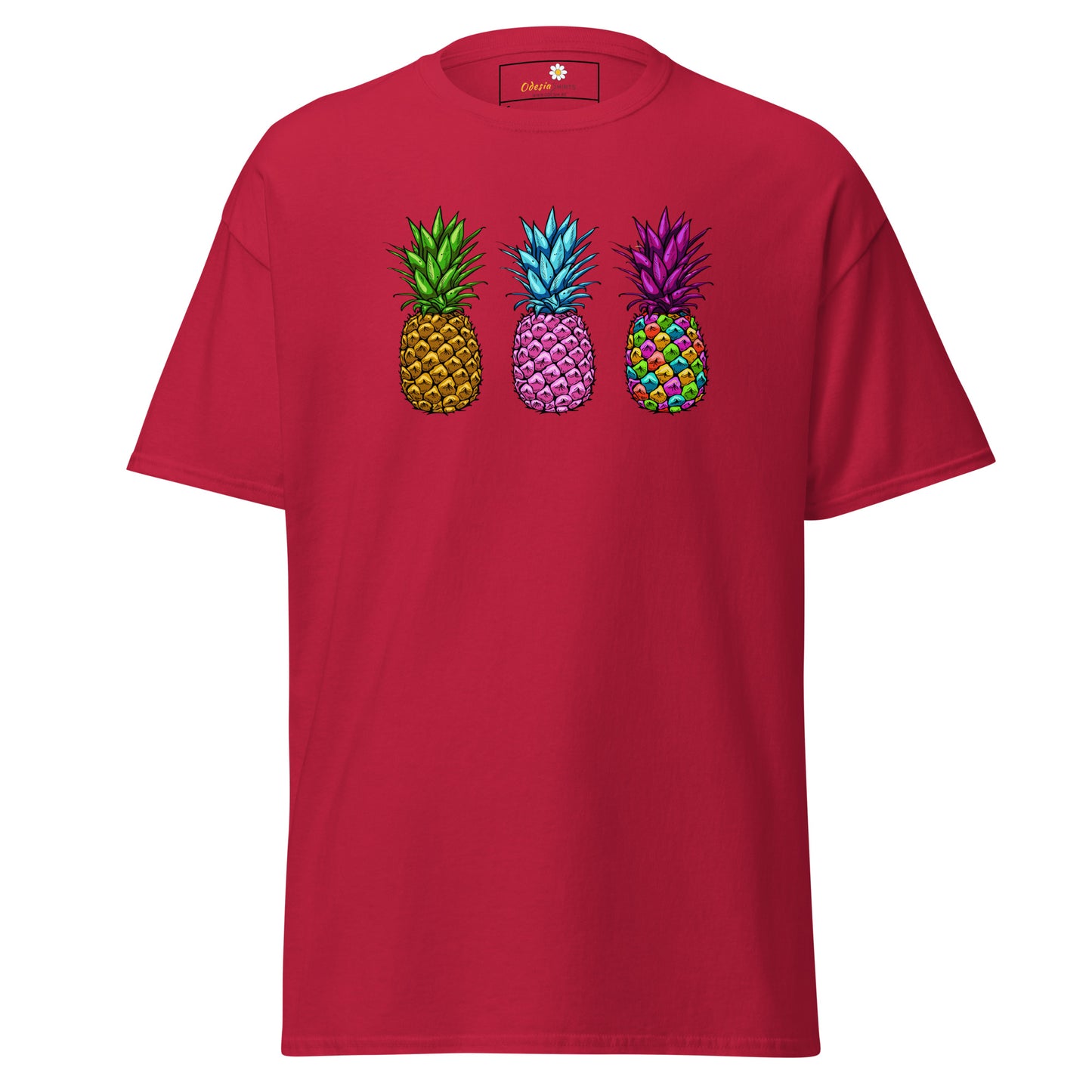 Unisex classic t-shirt - ORGANIC FRUIT PINEAPPLE COLORS - REGULAR