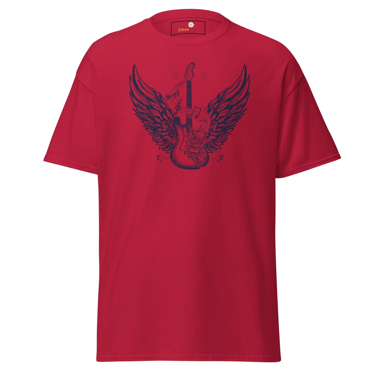 Unisex klassiek t-shirt - MUZIEK ROCK AND ROLL GITAAR - REGULAR