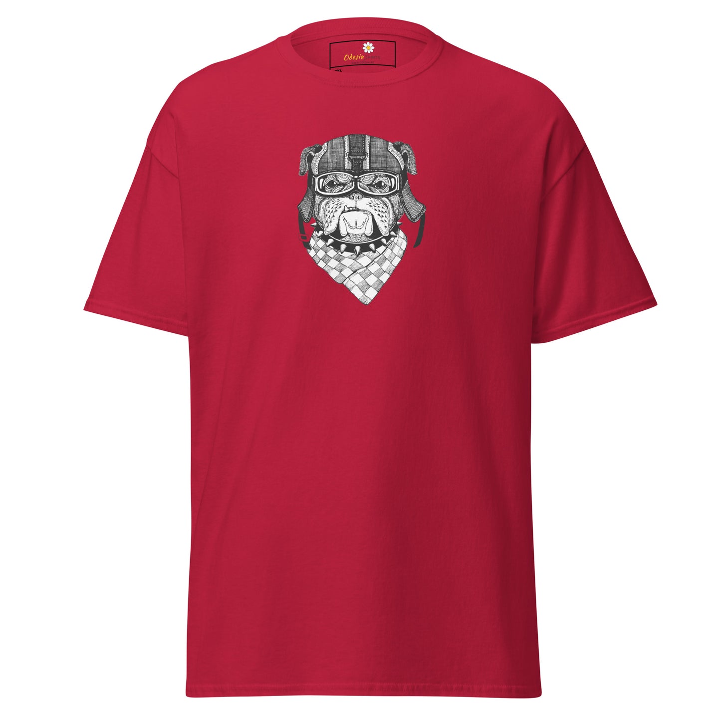 Unisex classic t-shirt - ANIMALS DOG HEAD BANDANA - BIG