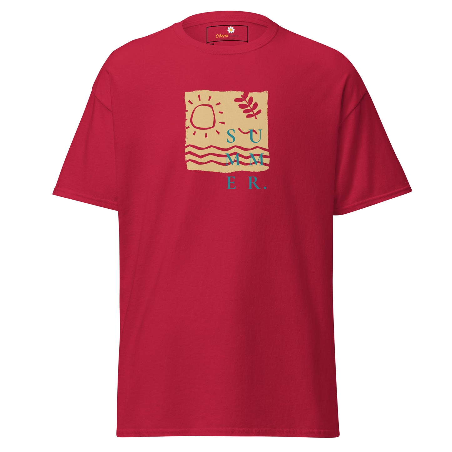 Heren klassiek t-shirt - SUMMER SEA NATURE - GROOT