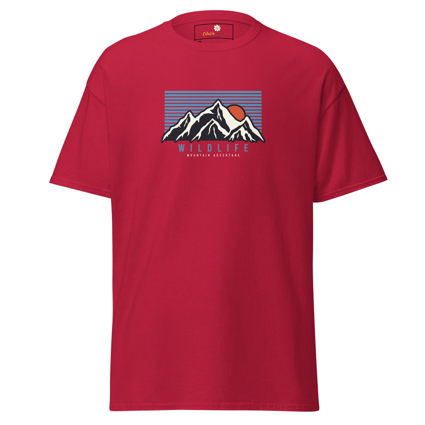 Unisex classic t-shirt - ADVENTURE MOUNTAIN SUNSET - BIG