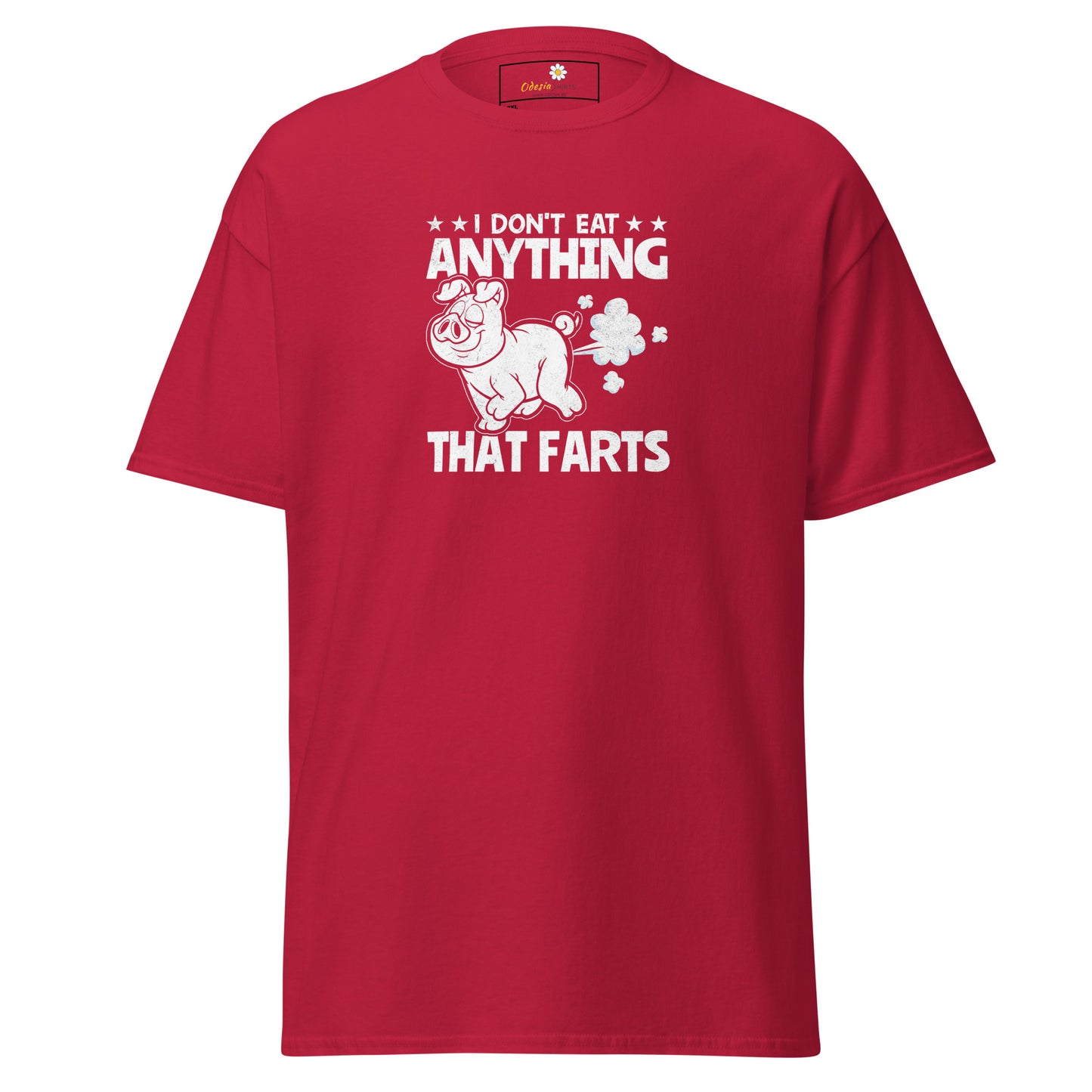 Unisex classic t-shirt - VEGAN FUN I DONT EAT ANYTHING THAT FART - BIG
