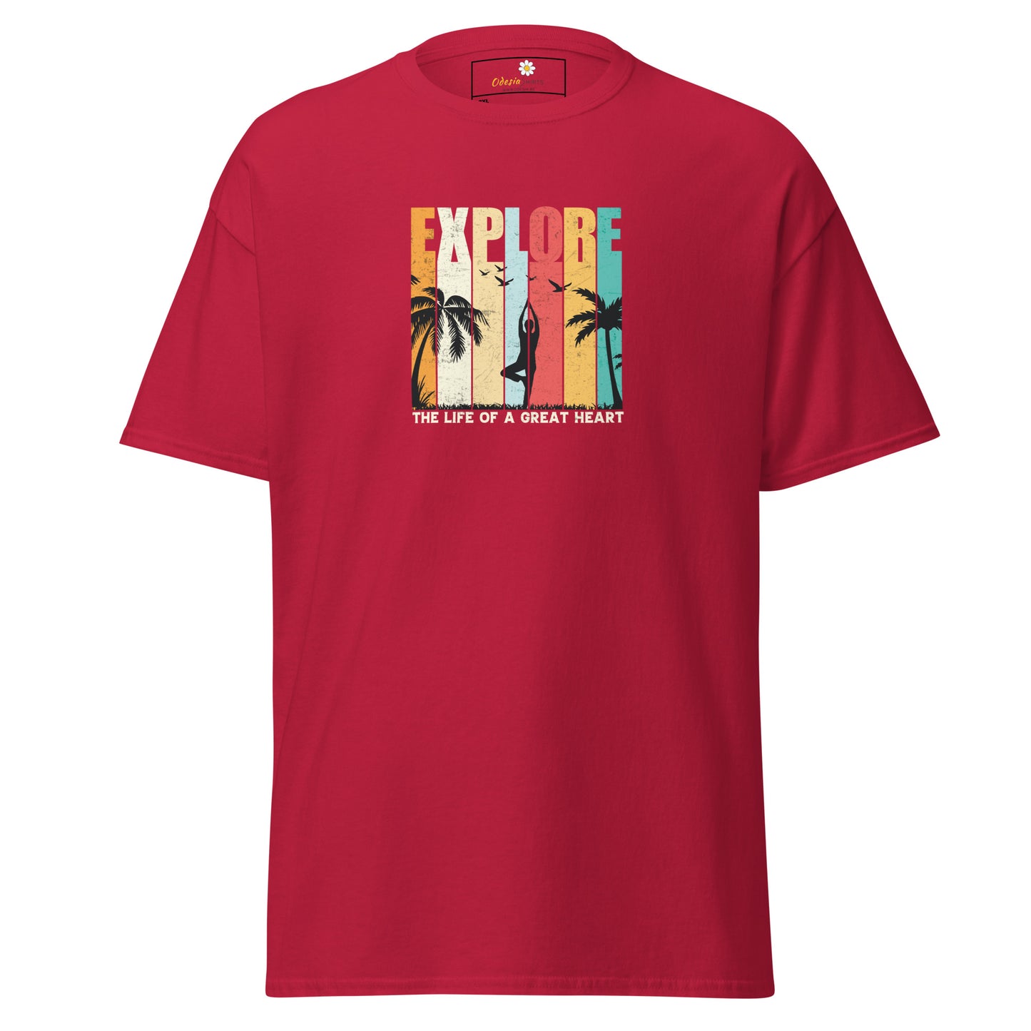 Unisex classic t-shirt - ADVENTURE EXPLORE GREAT HEART - BIG