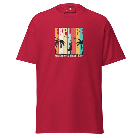 Unisex classic t-shirt - ADVENTURE EXPLORE GREAT HEART - BIG