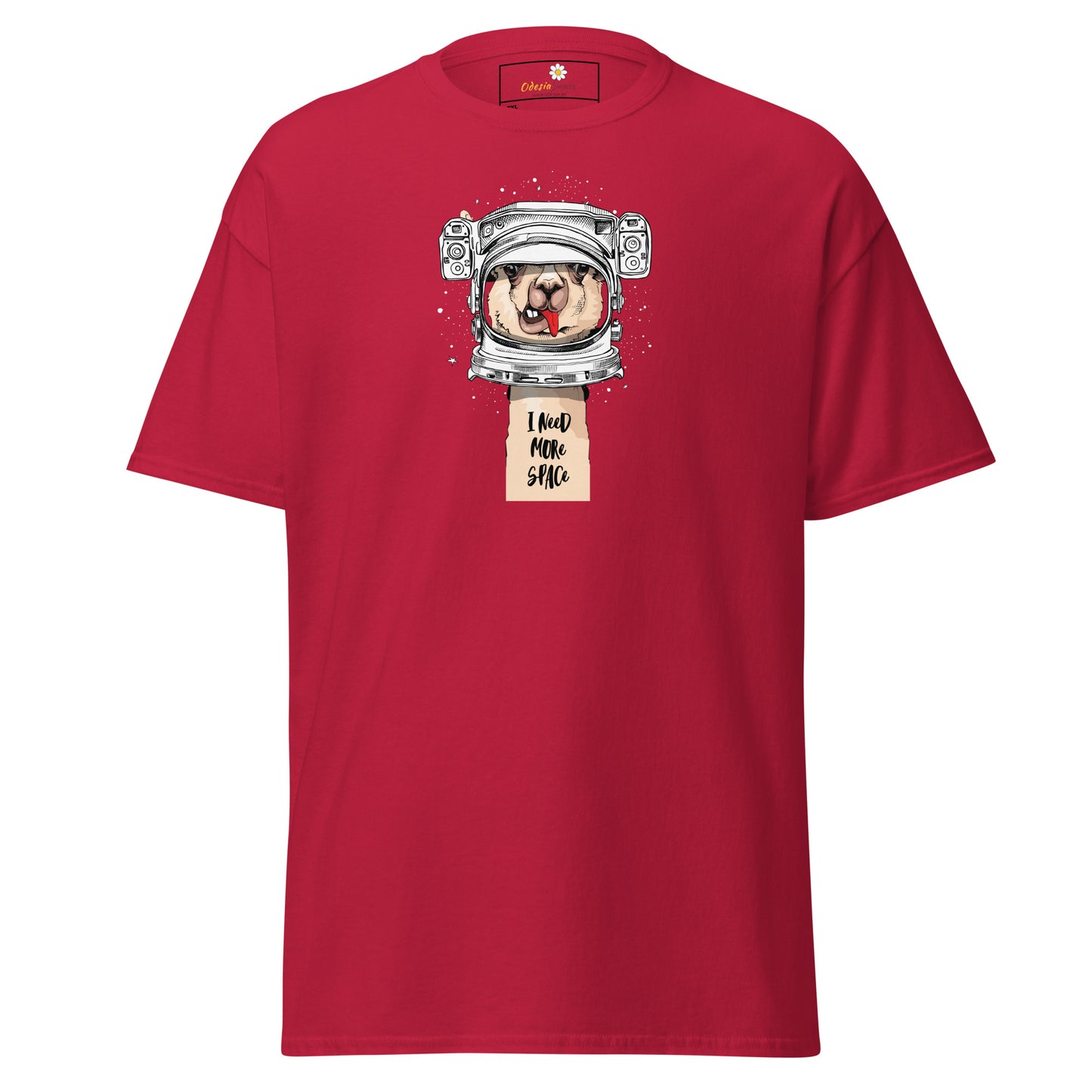 Unisex classic t-shirt - FUN ASTRONAUT LAMA SPACE - BIG