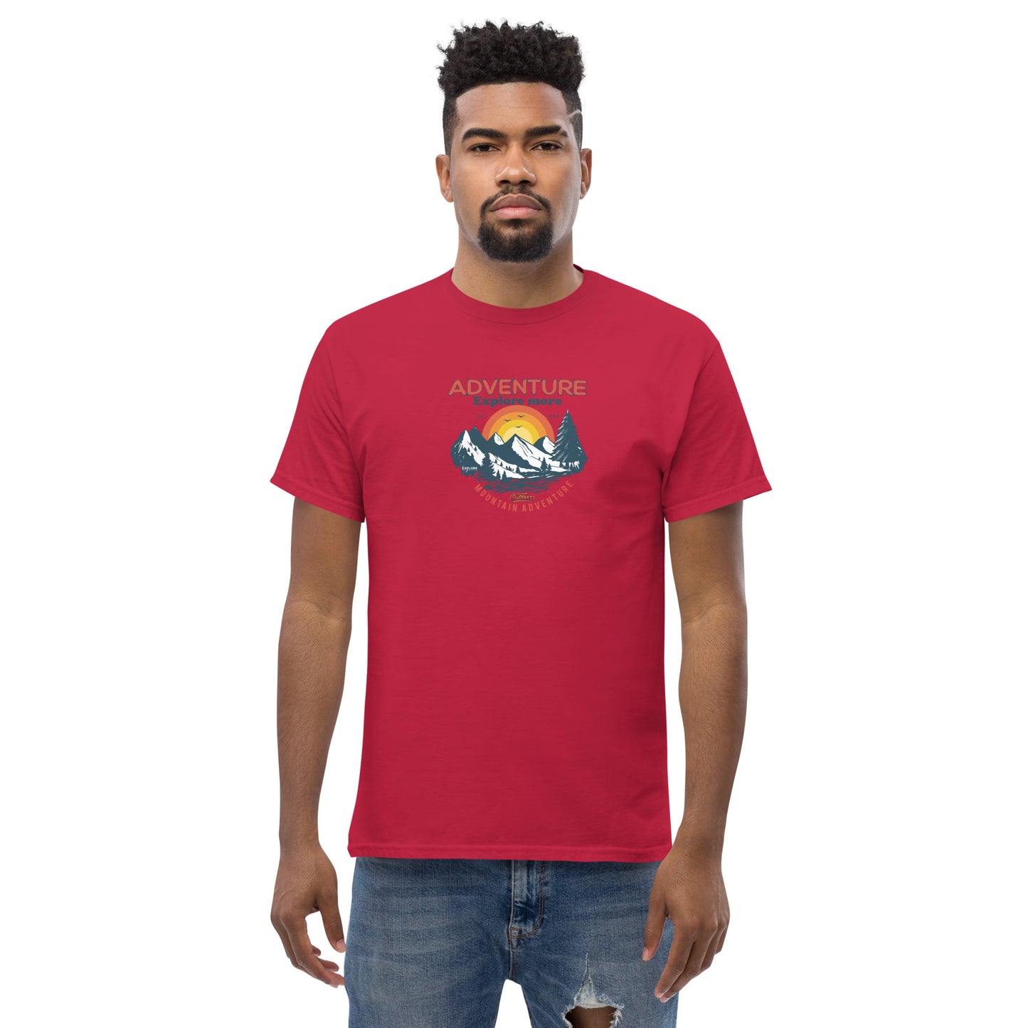 Unisex classic t-shirt - ADVENTURE EXPLORE MORE - BIG