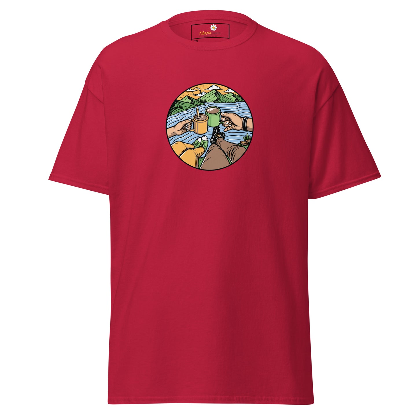 Unisex classic t-shirt - ADVENTURE NATURE TOGETHER - BIG