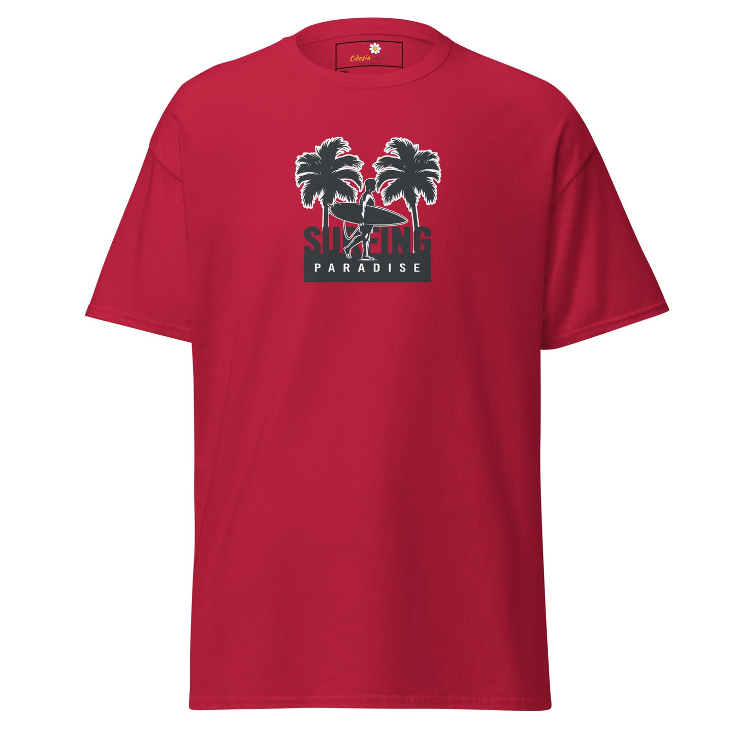 Heren klassiek t-shirt - SUMMER ISLAND TREES - GROOT