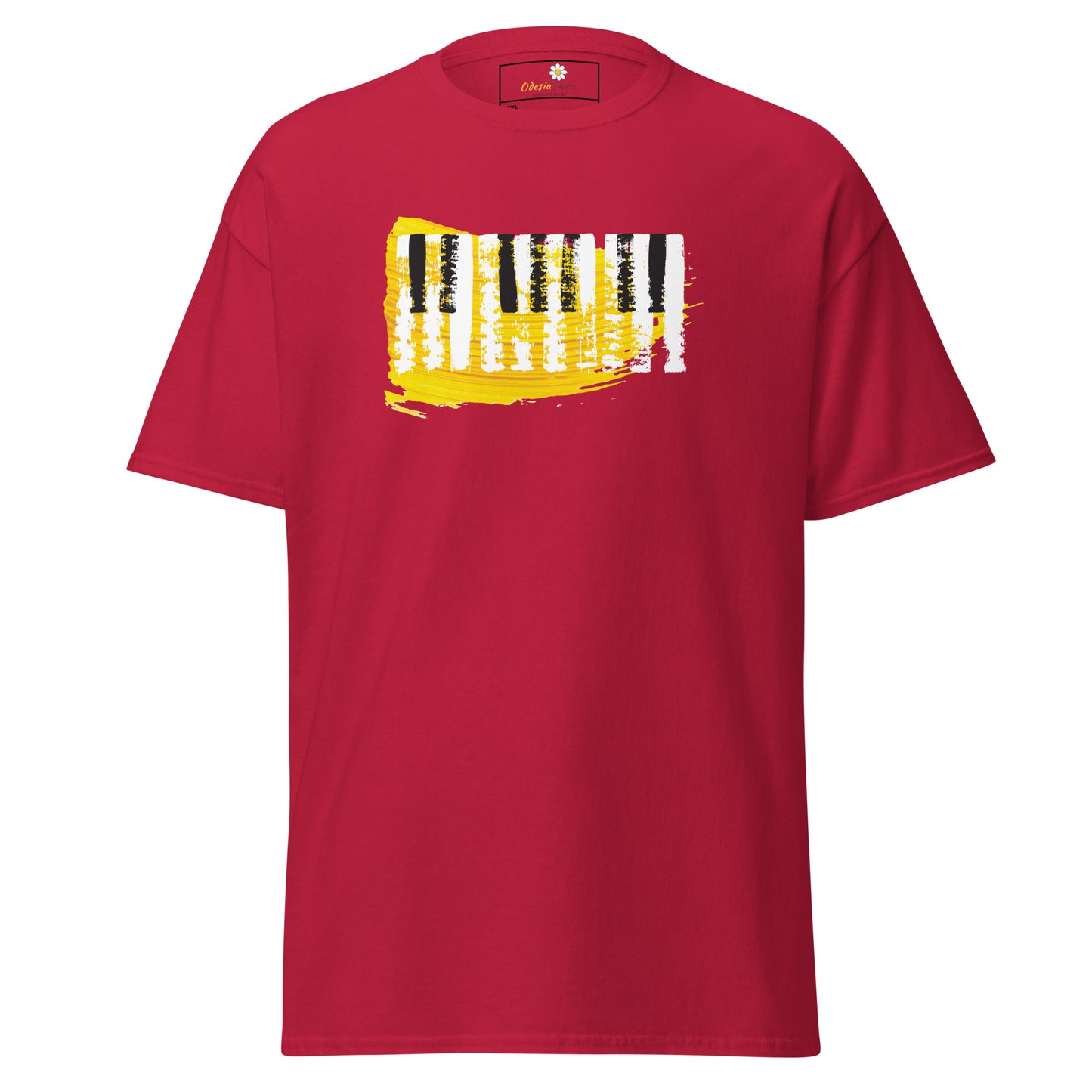 Unisex classic t-shirt - MUSIC PIANO KEYBOARD - BIG