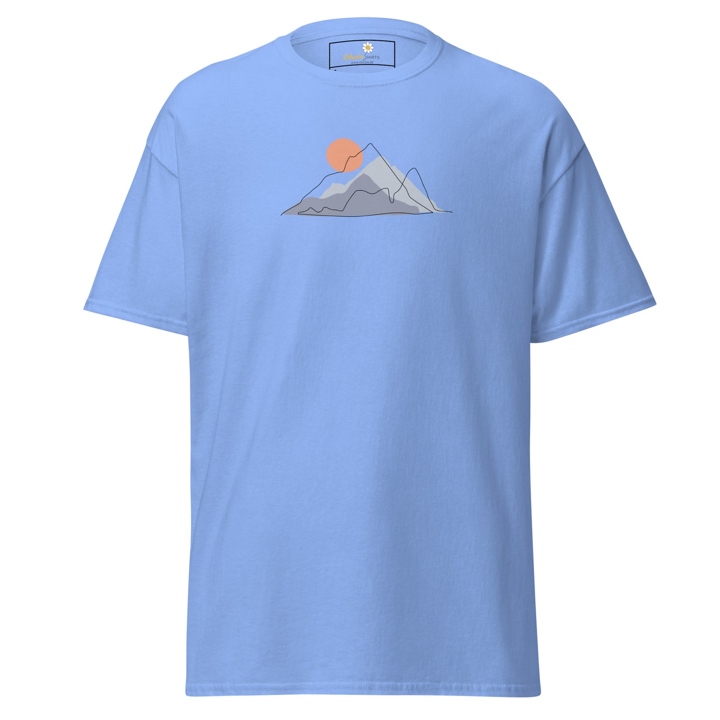T-shirt classique pour homme - NATURE MOUNTAIN SUN - RÉGULIER