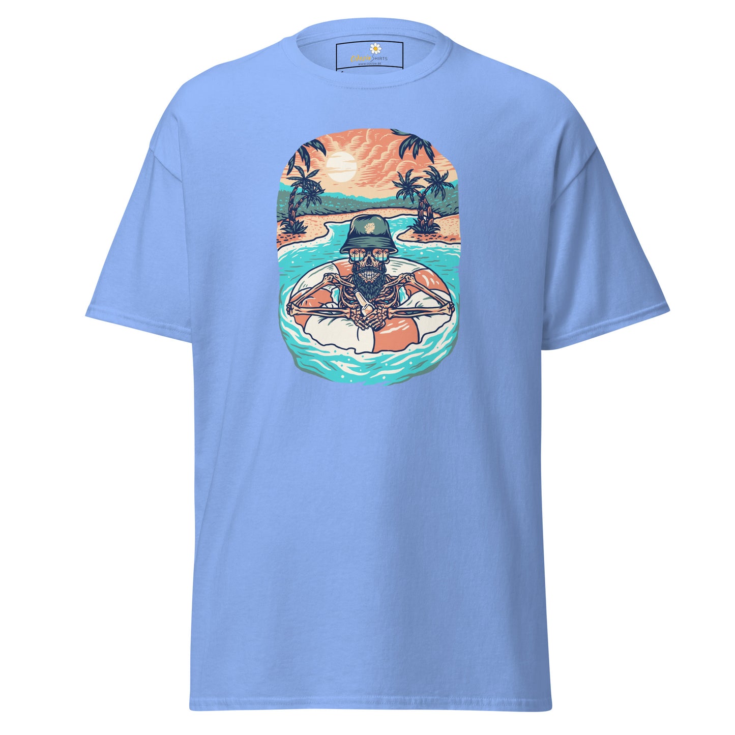 Unisex classic tshirt - SKULL SUMMER POOL - REGULAR