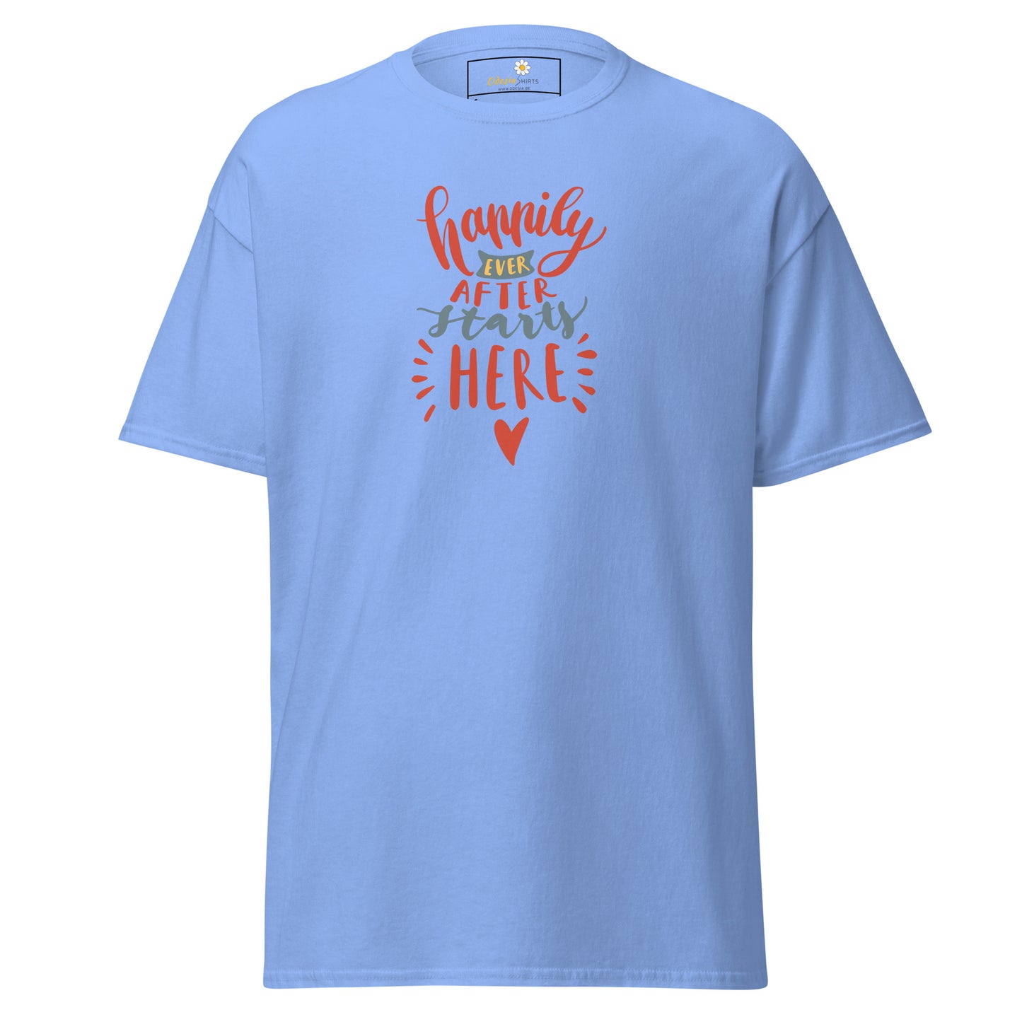 Unisex classic t-shirt - TEXT HAPPILY EVER AFTER - REGULAR