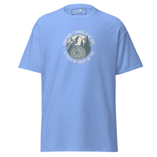 Unisex classic t-shirt - ADVENTURE SPORT CIRCLE BIKE WONDERING - REGULAR