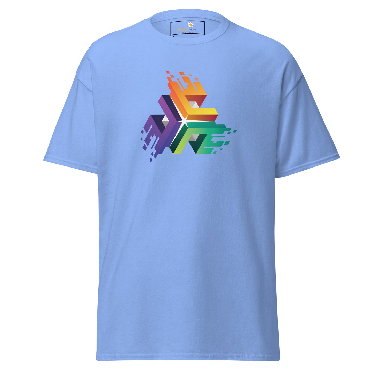 T-shirt classique unisexe - CUBES DE COULEURS ABSTRAITS - RÉGULIER