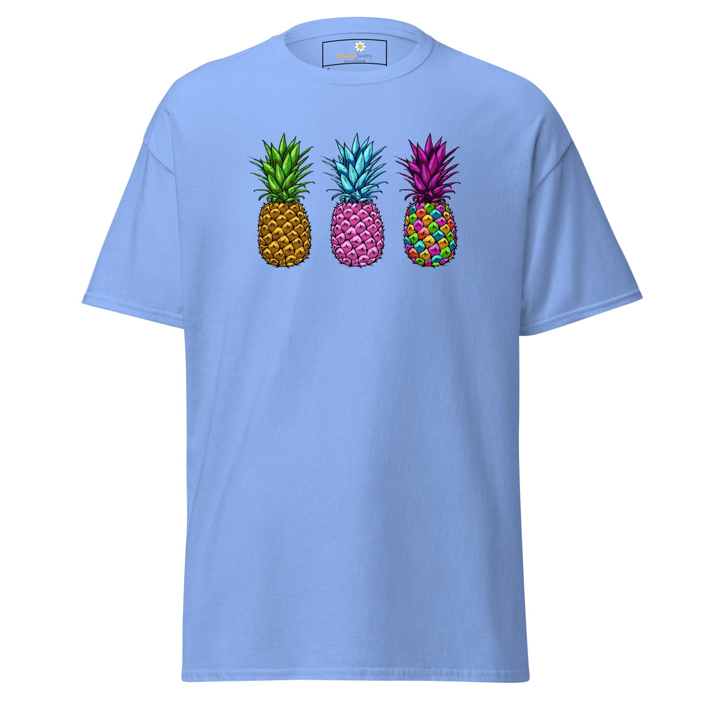 Unisex classic t-shirt - ORGANIC FRUIT PINEAPPLE COLORS - REGULAR