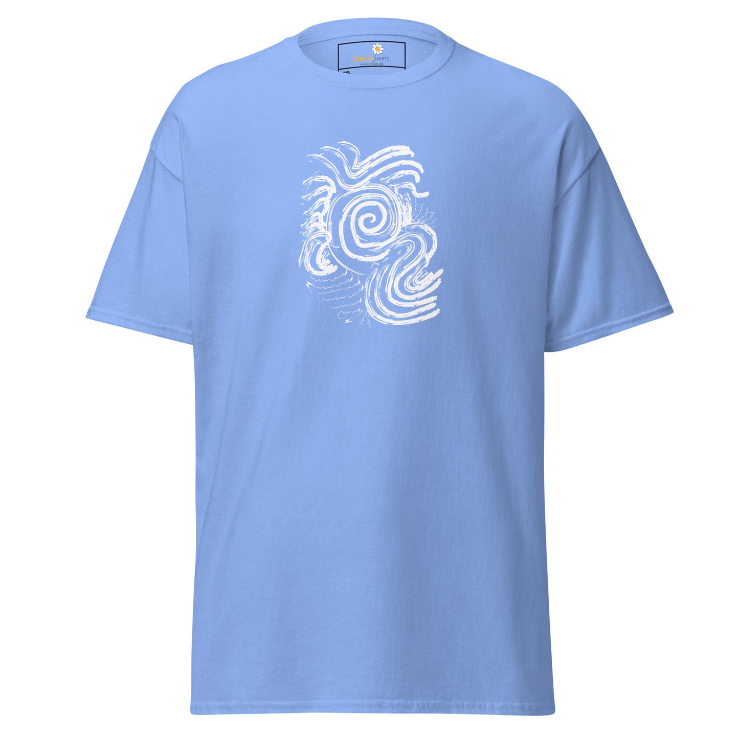 Unisex classic t-shirt - ABSTRACT SUNLIGHT WAVES - BIG
