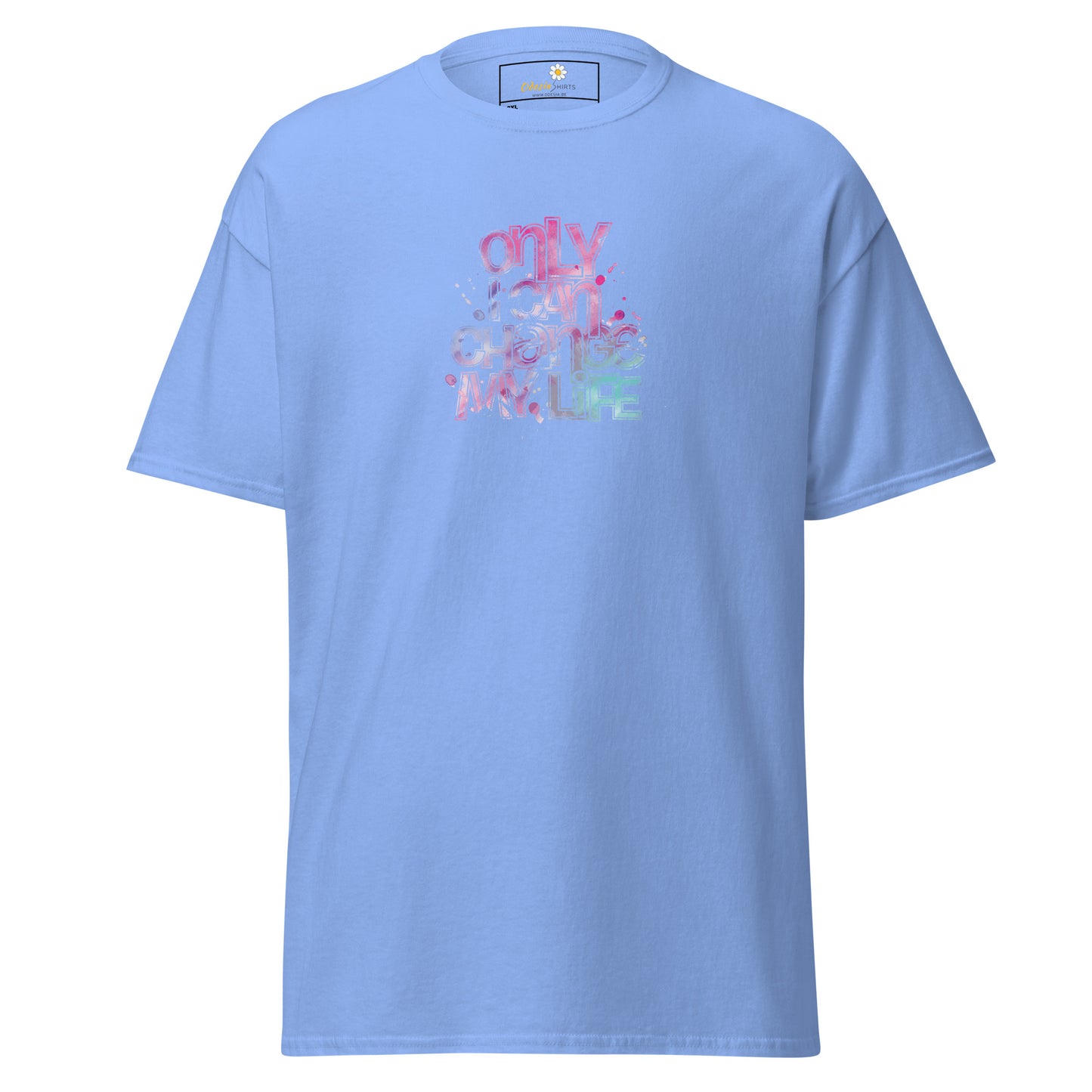Heren klassiek t-shirt - TEKST ALLEEN KAN IK VERANDEREN - GROOT