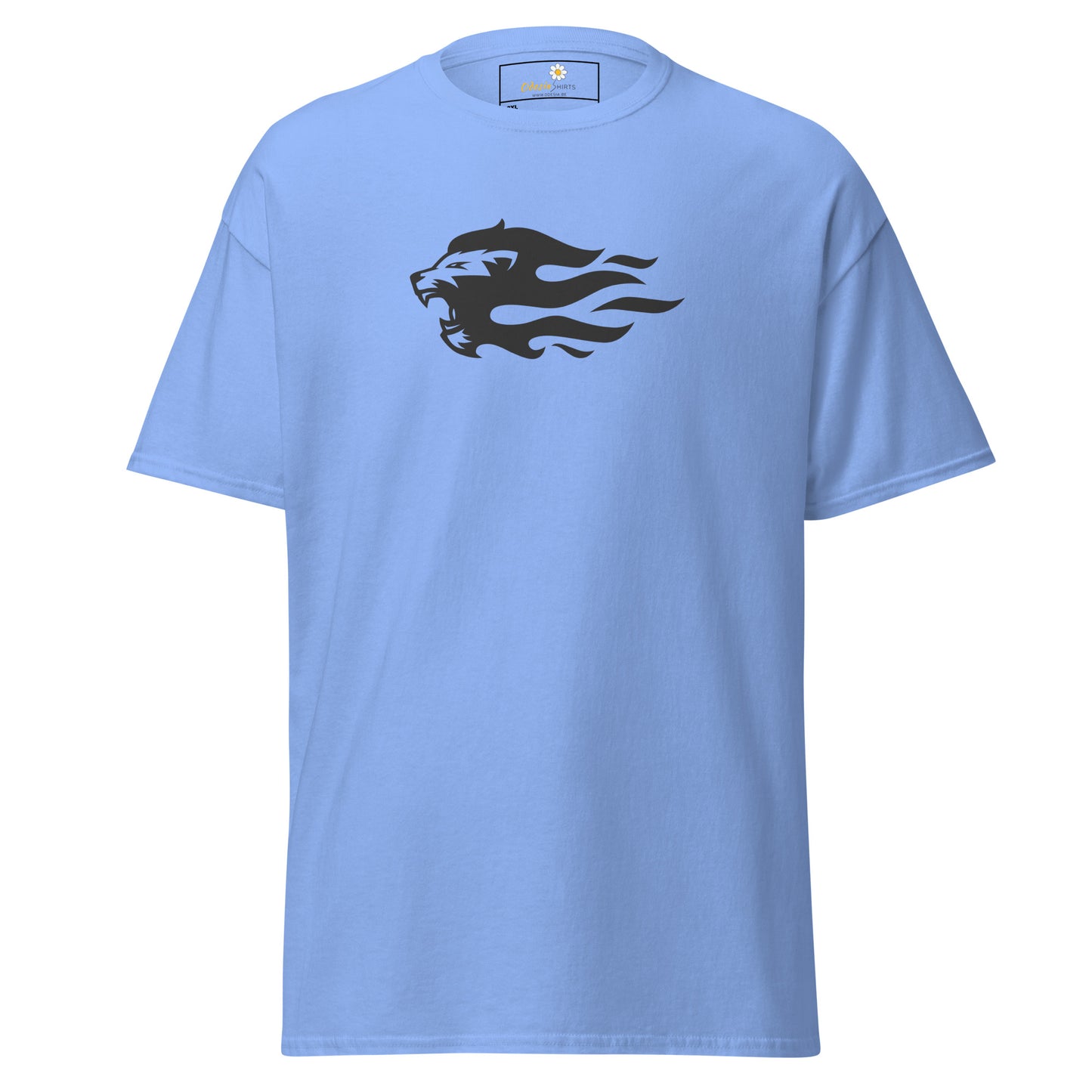 Klassiek heren t-shirt - WILDLIFE LION HEAD FLAME - GROOT