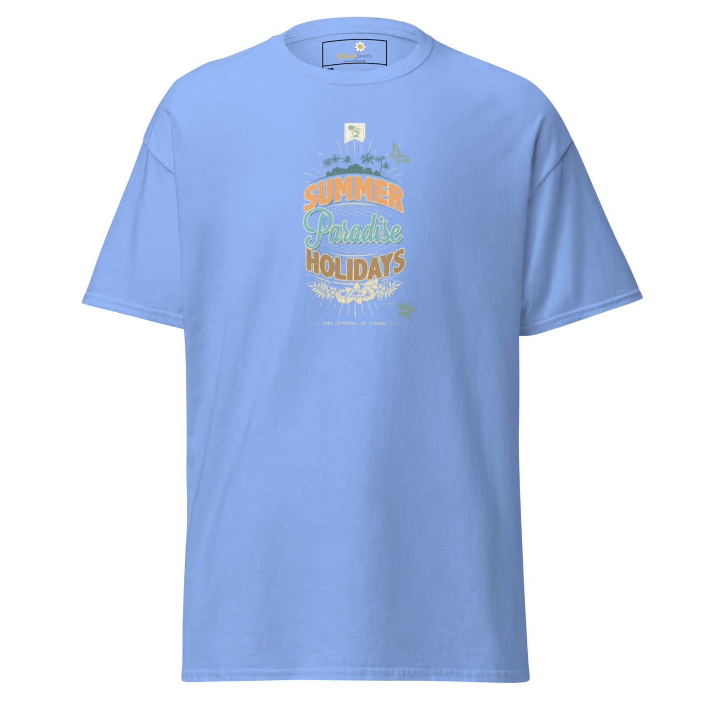 Heren klassiek t-shirt - SUMMER PARADISE - GROOT
