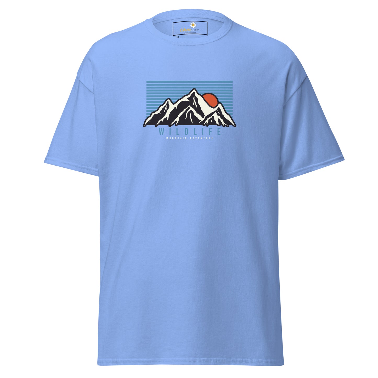 Unisex classic t-shirt - ADVENTURE MOUNTAIN SUNSET - BIG