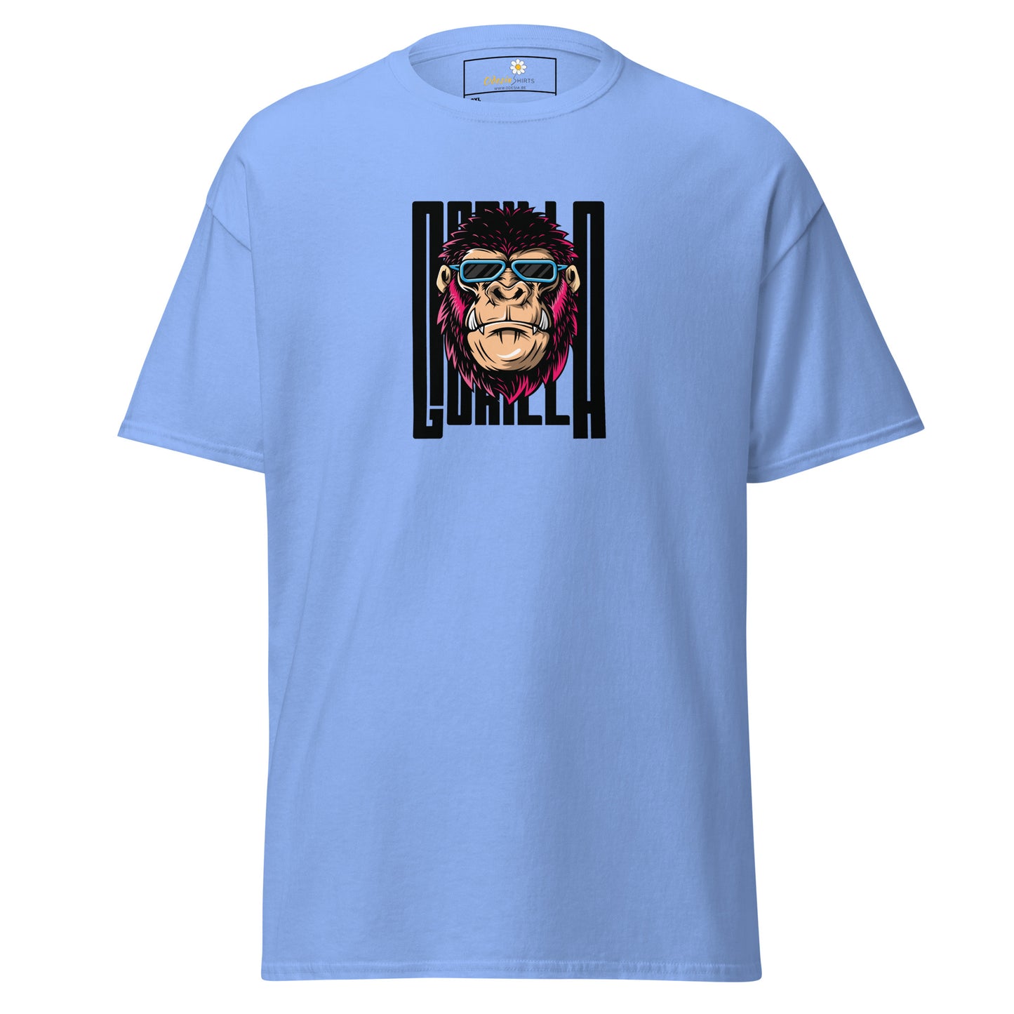 Klassiek heren t-shirt - WILDLIFE GORILLA FUN - GROOT