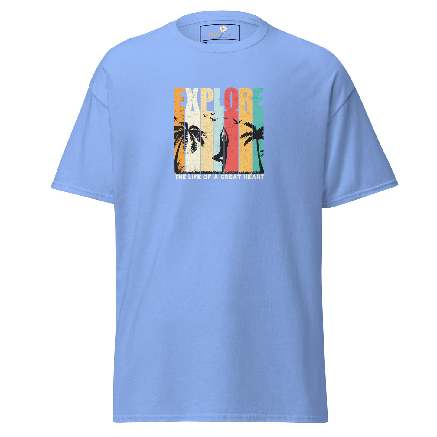 Unisex classic t-shirt - ADVENTURE EXPLORE GREAT HEART - BIG