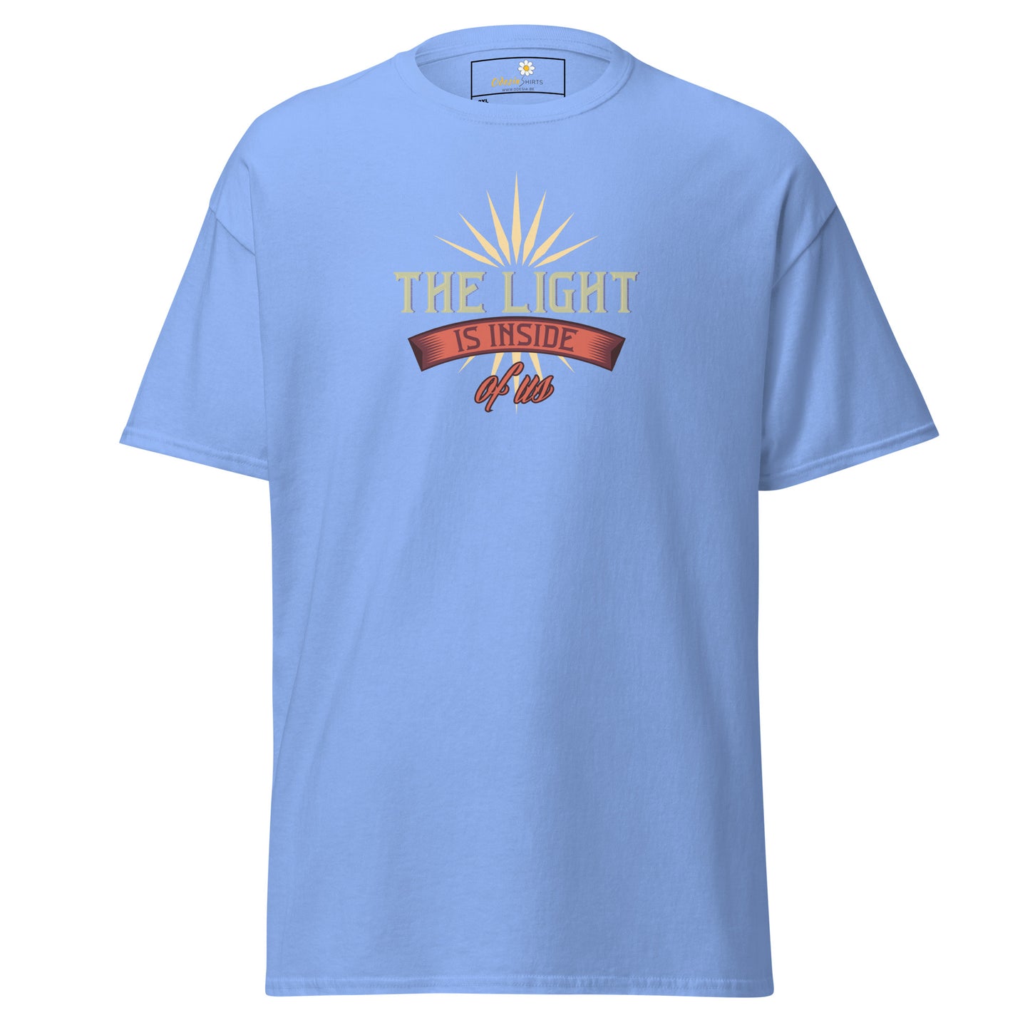 Unisex classic t-shirt - POSITIVE THE LIGHT IS INSIDE OF US - BIG