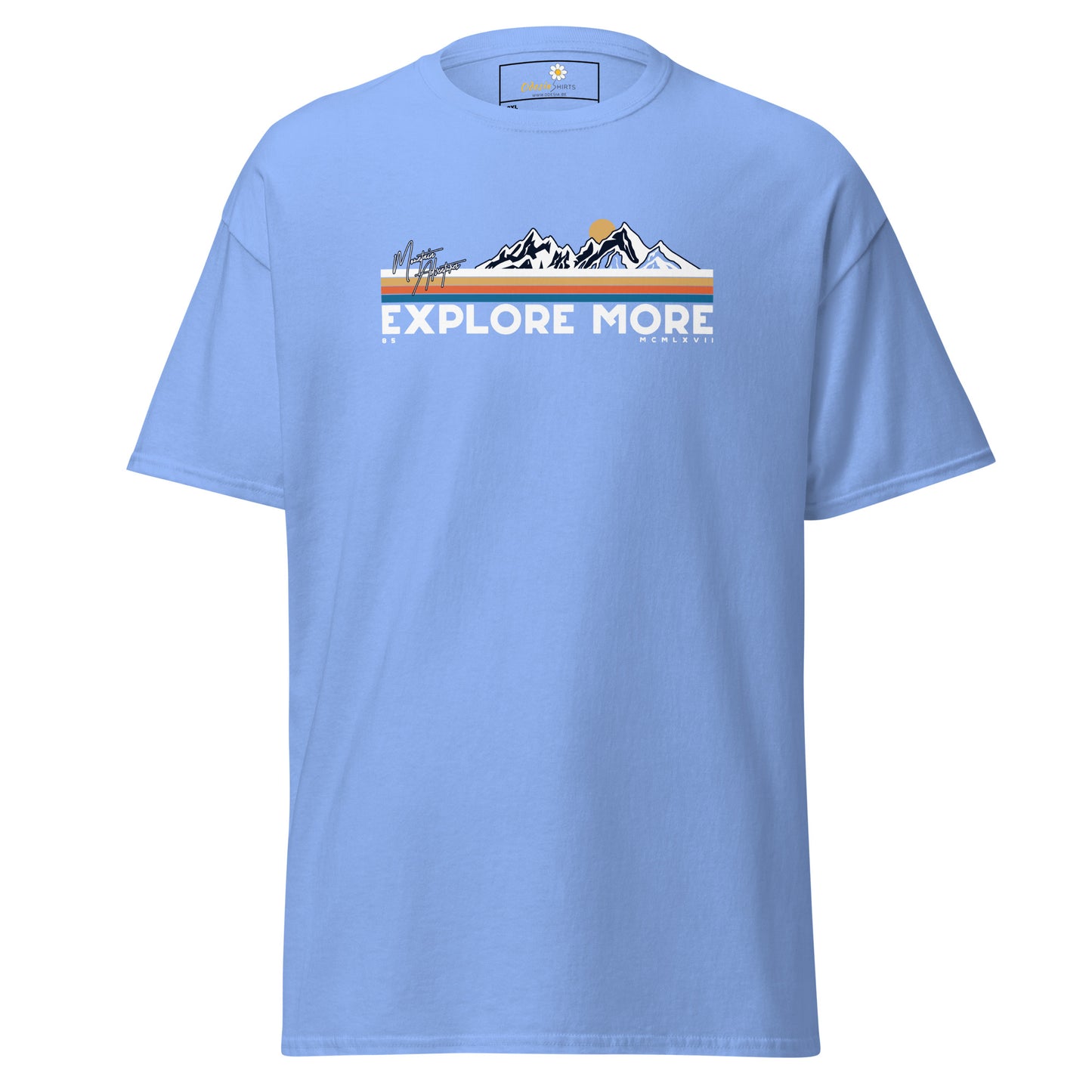 Unisex classic t-shirt - ADVENTURE EXPLORE MORE - BIG