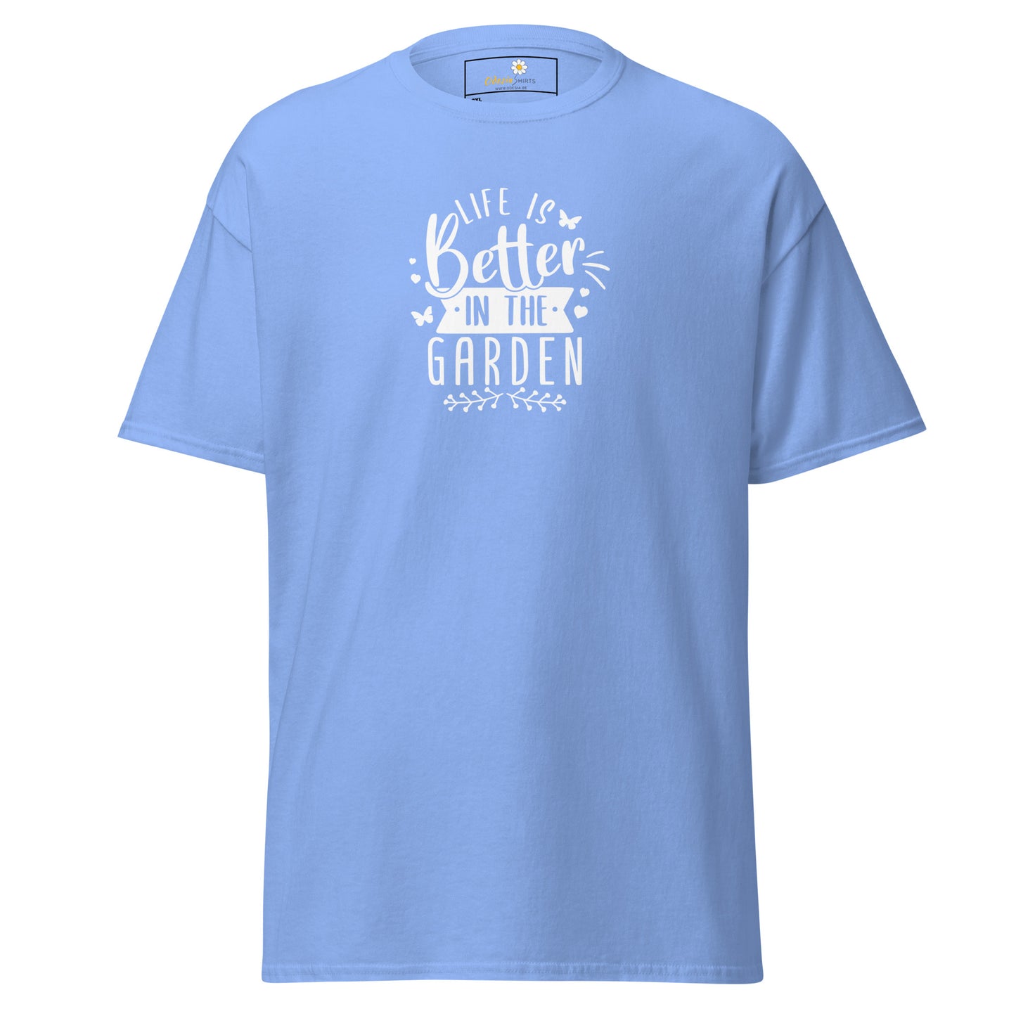 Unisex classic t-shirt - ECOLOGY TEXT LIFE IS BETTER GARDEN - BIG
